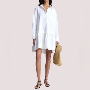 A.L.C. Classic White Button-Up Brooke Dress